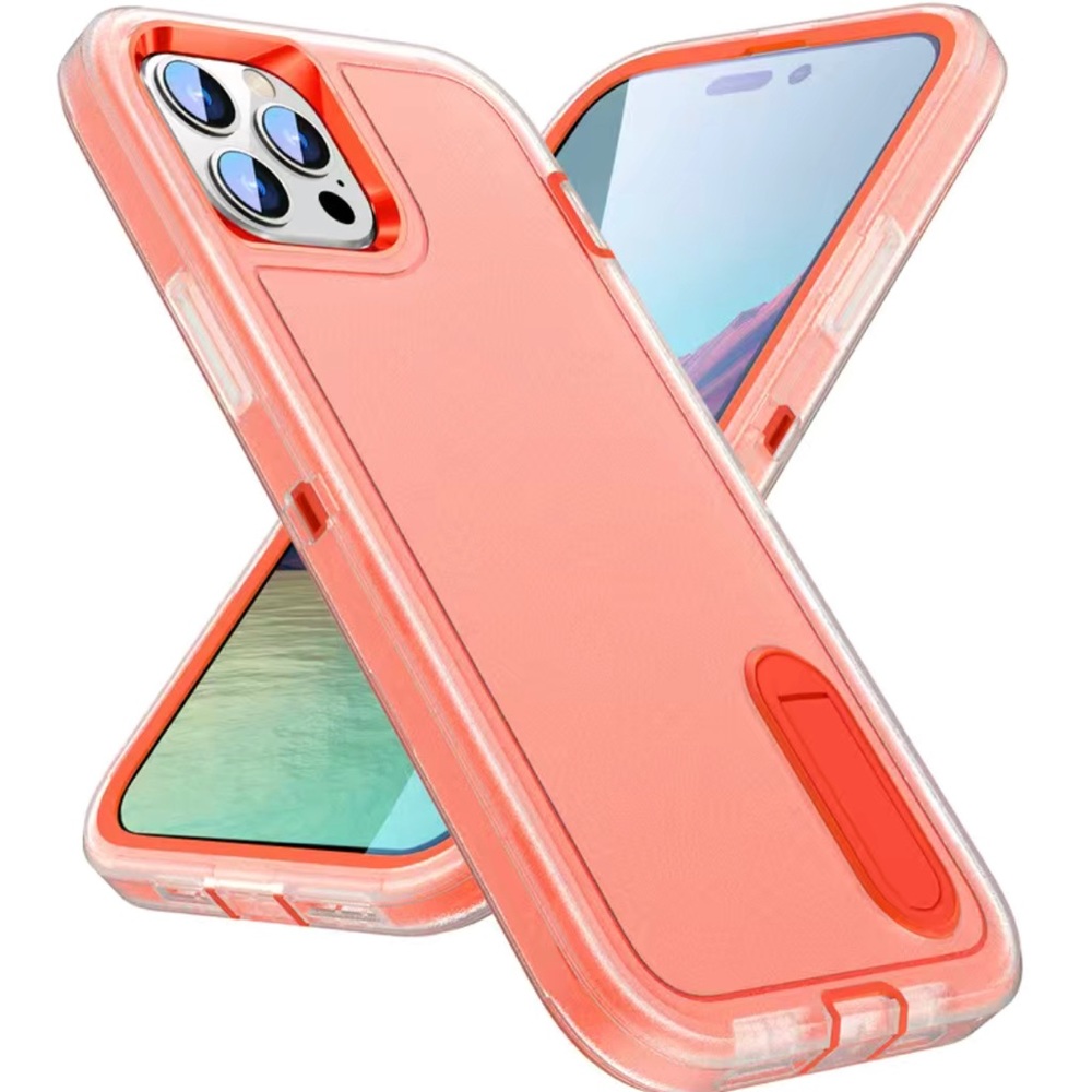 NEW Phone 13 Pro Orange Heavy Duty Protective Case